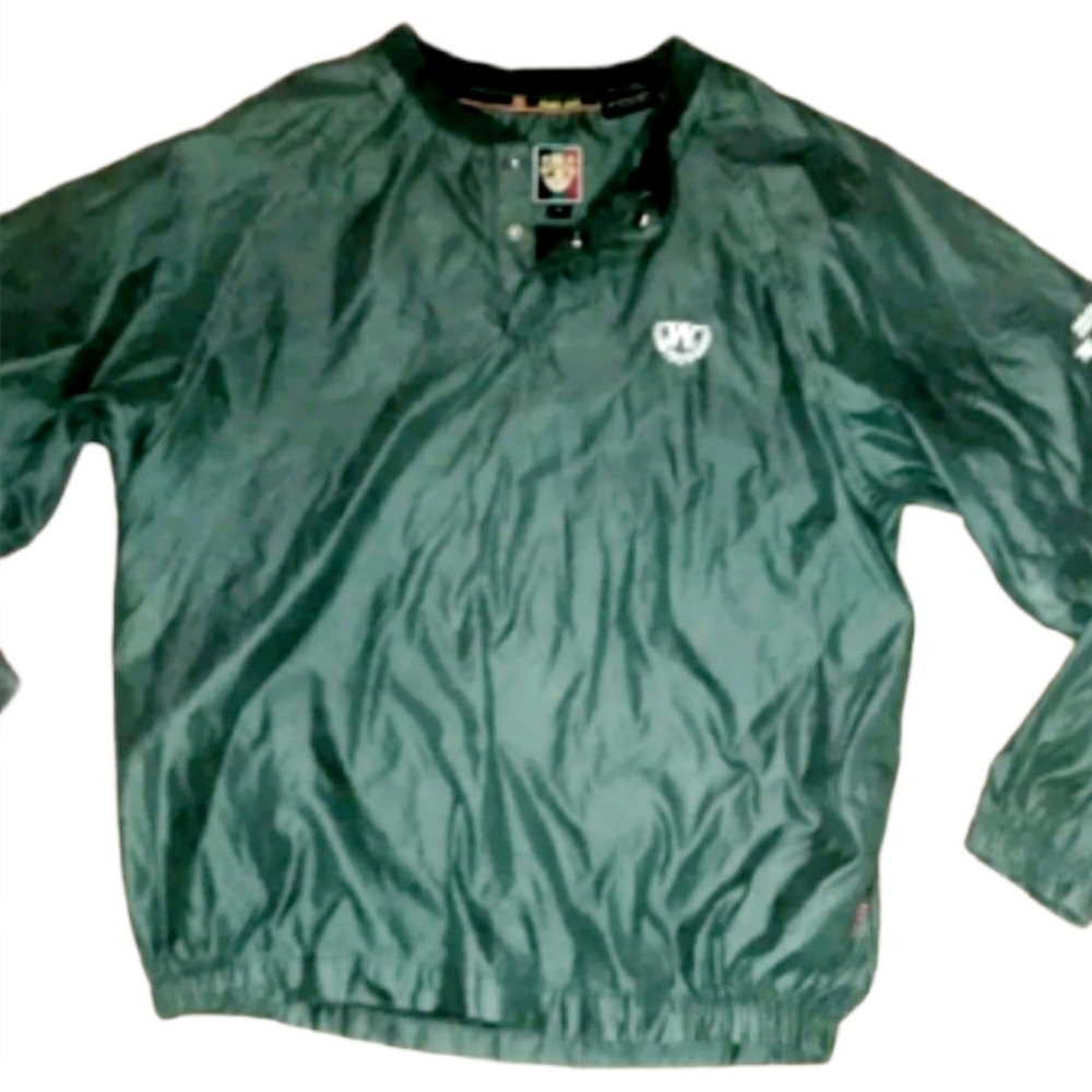 Men's Vintage Sun Ice Forest Green Windbreaker Jacket
